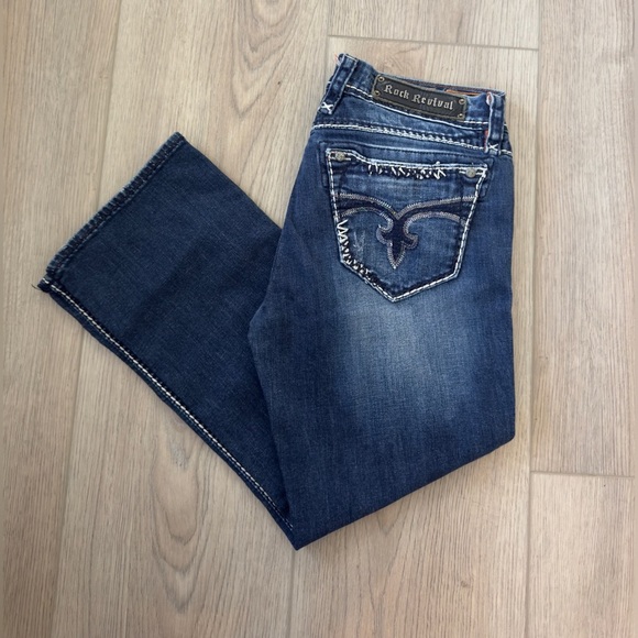 Rock Revival Denim - Rock Revival Women's Dark Blue Charlotte Capri Jeans 👖
